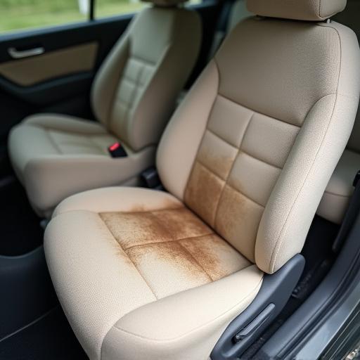 Mismo asiento de tela, impecablemente limpio y sin mancha.